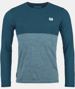 ORTOVOX T-Shirts & Longsleeves^150 COOL LOGO LS M petrolblue