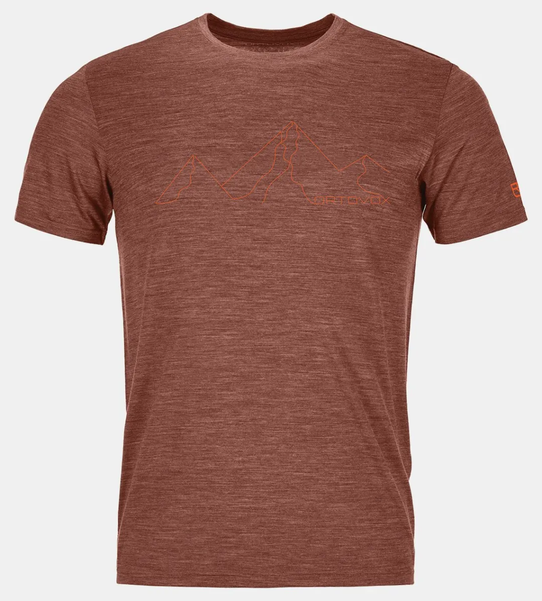 ORTOVOX T-Shirts & Longsleeves^150 COOL MOUNTAIN FACE TS M clayorangeblend
