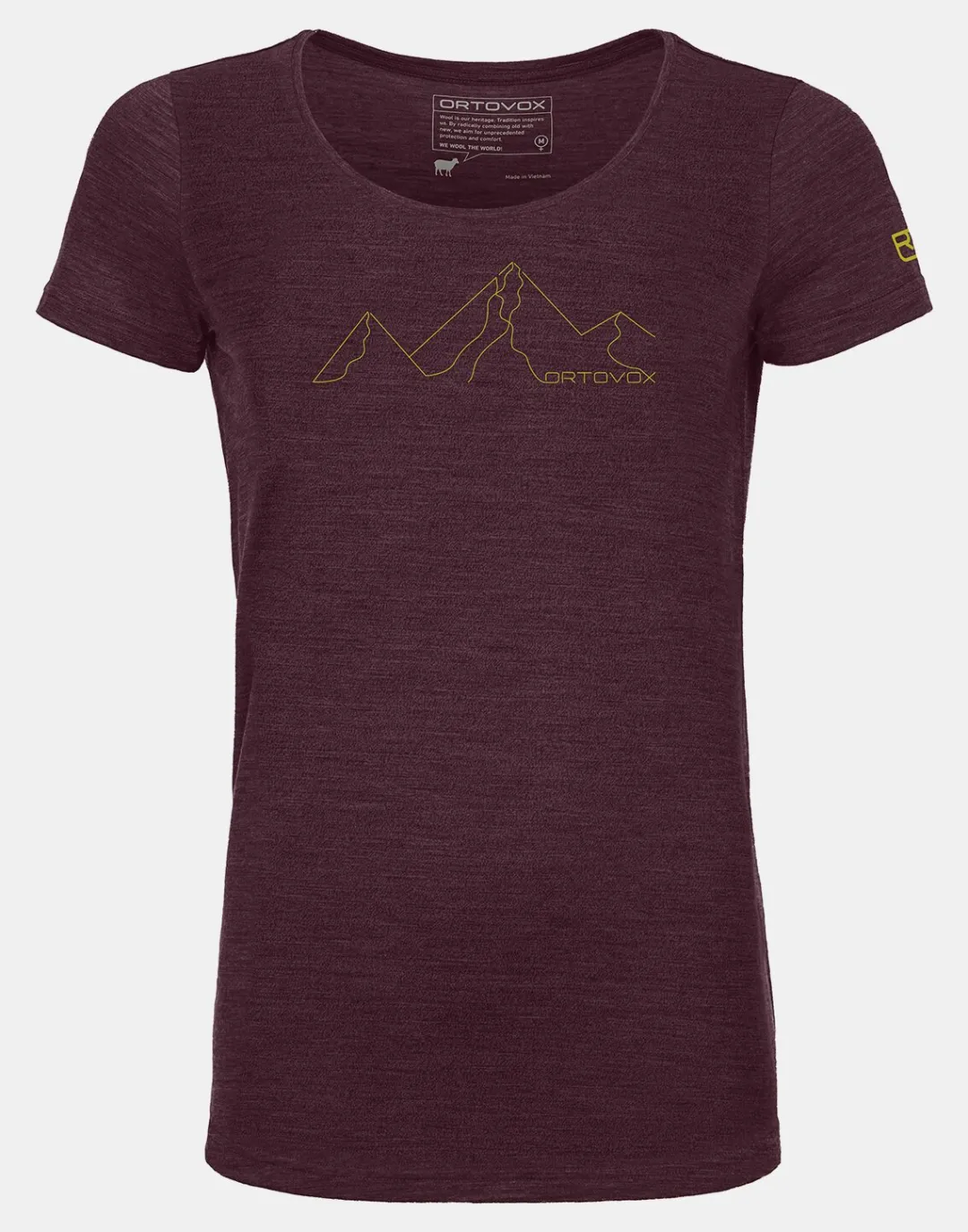 ORTOVOX T-Shirts & Longsleeves^150 COOL MOUNTAIN FACE TS W darkwineblend