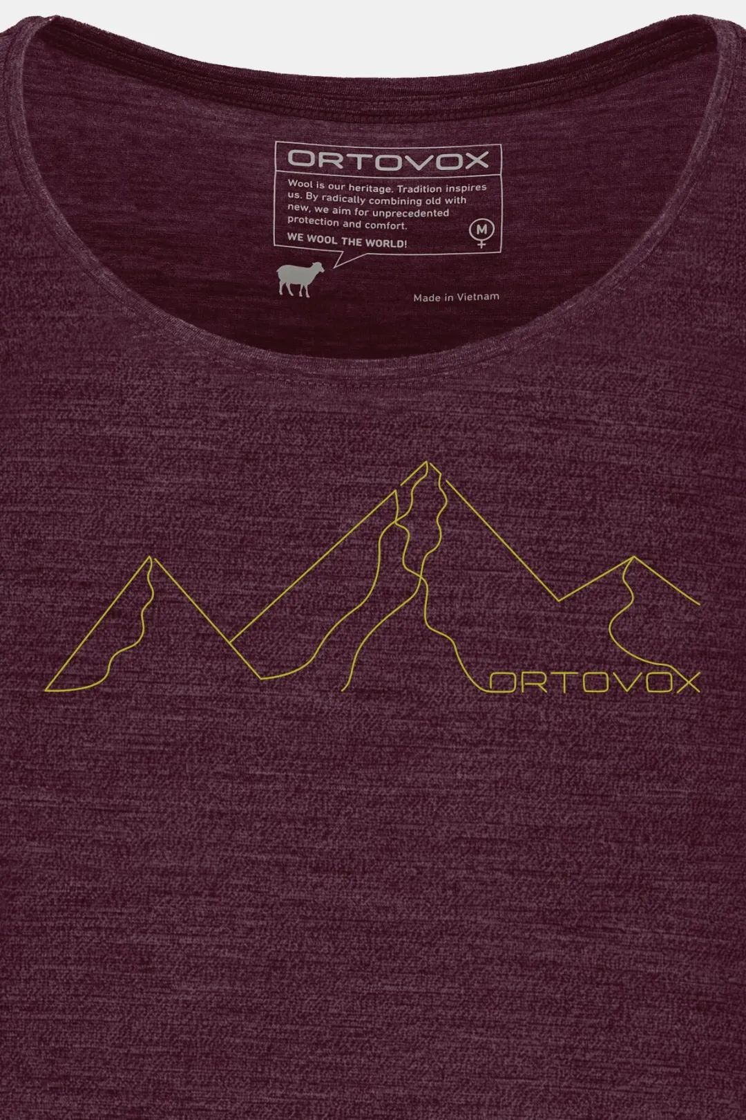 ORTOVOX T-Shirts & Longsleeves^150 COOL MOUNTAIN FACE TS W darkwineblend
