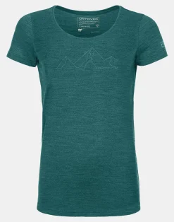 ORTOVOX T-Shirts & Longsleeves^150 COOL MOUNTAIN FACE TS W pacificgreenblend