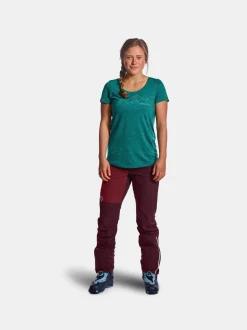 ORTOVOX T-Shirts & Longsleeves^150 COOL MOUNTAIN FACE TS W pacificgreenblend