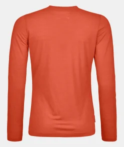 ORTOVOX T-Shirts & Longsleeves^150 COOL MTN SILHOUETTE LS W sunsetorange