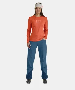 ORTOVOX T-Shirts & Longsleeves^150 COOL MTN SILHOUETTE LS W sunsetorange