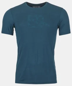 ORTOVOX T-Shirts & Longsleeves^120 COOL TEC MTN LOGO TS M petrolblue