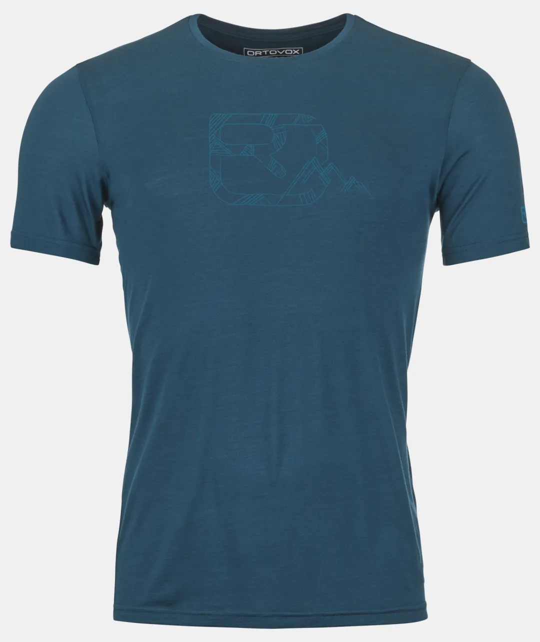 ORTOVOX T-Shirts & Longsleeves^120 COOL TEC MTN LOGO TS M petrolblue