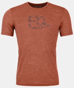 ORTOVOX T-Shirts & Longsleeves^120 COOL TEC MTN LOGO TS M clayorangeblend