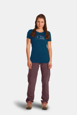 ORTOVOX T-Shirts & Longsleeves^140 COOL VINTAGE BADGE TS W petrolblue