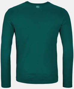 ORTOVOX T-Shirts & Longsleeves^185 MERINO BRAND OUTLINE LS M darkpacific