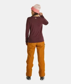 ORTOVOX T-Shirts & Longsleeves^185 MERINO BRAND OUTLINE LS W darkpacific