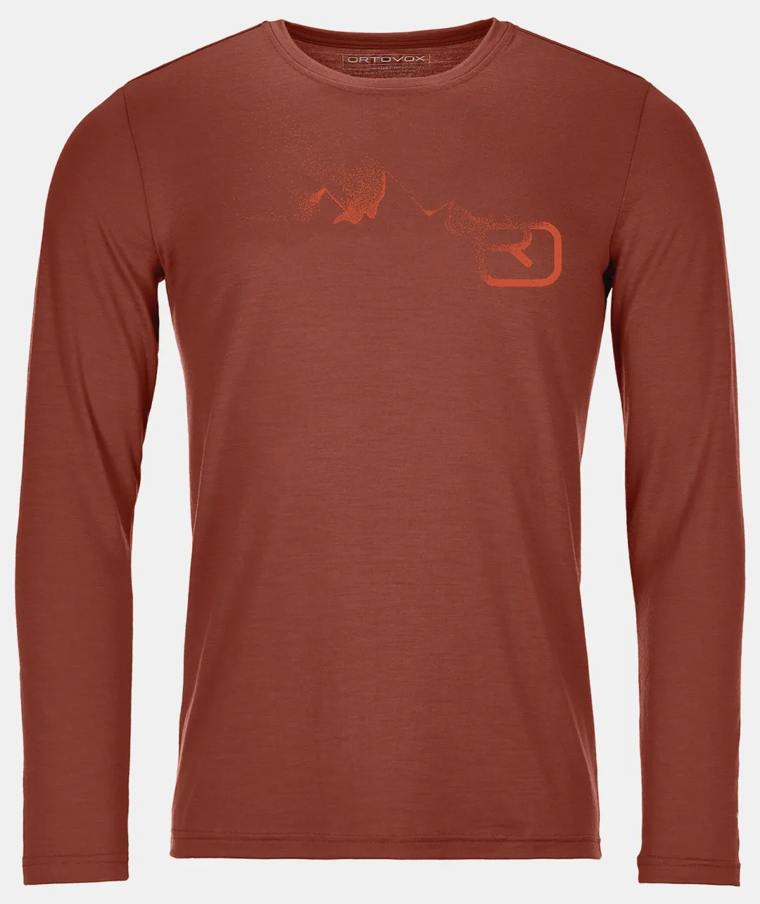 ORTOVOX T-Shirts & Longsleeves^185 MERINO LOGO SPRAY LS M clayorange