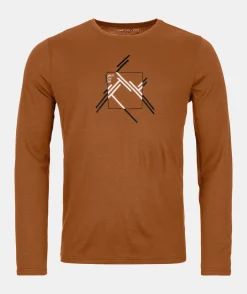 ORTOVOX T-Shirts & Longsleeves^185 MERINO MTN CUTOUT LS M bristlebrown
