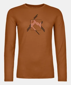 ORTOVOX T-Shirts & Longsleeves^185 MERINO MTN CUTOUT LS W bristlebrown