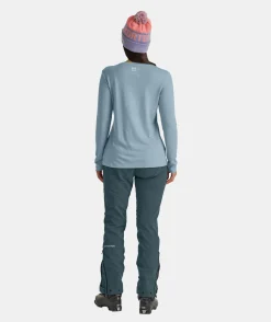 ORTOVOX T-Shirts & Longsleeves^185 MERINO MTN CUTOUT LS W glaciergrey