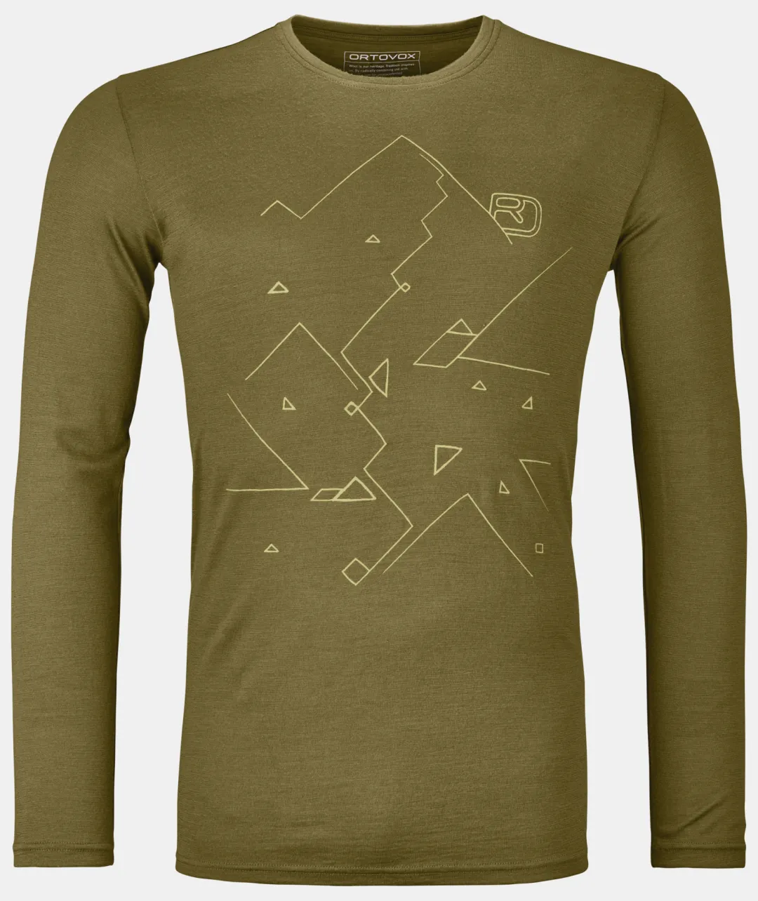ORTOVOX T-Shirts & Longsleeves^185 MERINO TANGRAM LS M greenmoss