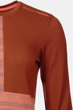 ORTOVOX Baselayer^185 ROCK'N'WOOL LONG SLEEVE W coral