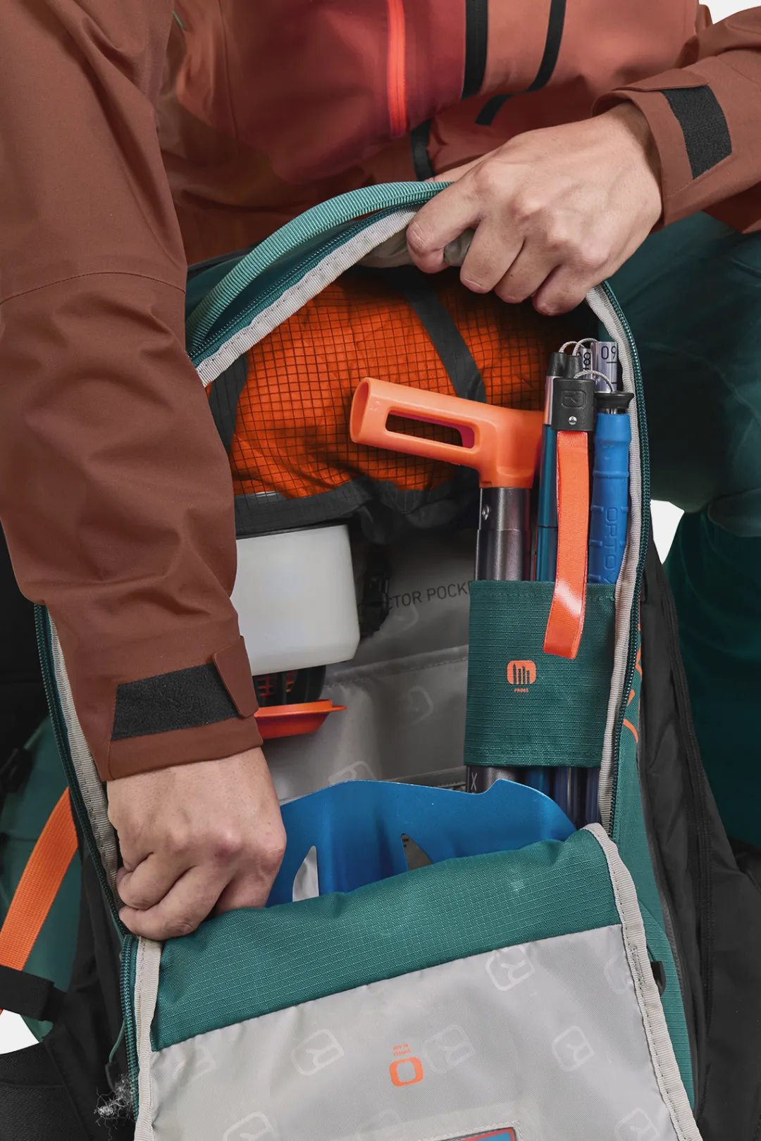 ORTOVOX Avabag Litric Zip-Ons|Elektronische Lawinenrucksäcke^AVABAG LITRIC FREERIDE 16S ZIP pacificgreen