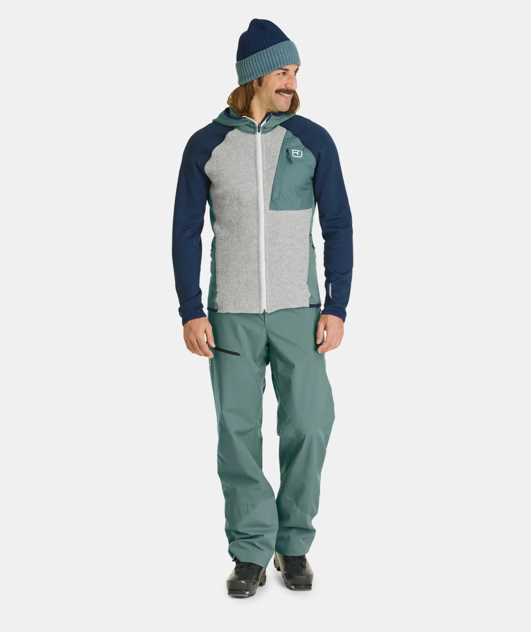 ORTOVOX Hoodies & Fleece-Jacken^FLEECE GP CLASSIC KNIT HOODY M arcticgrey