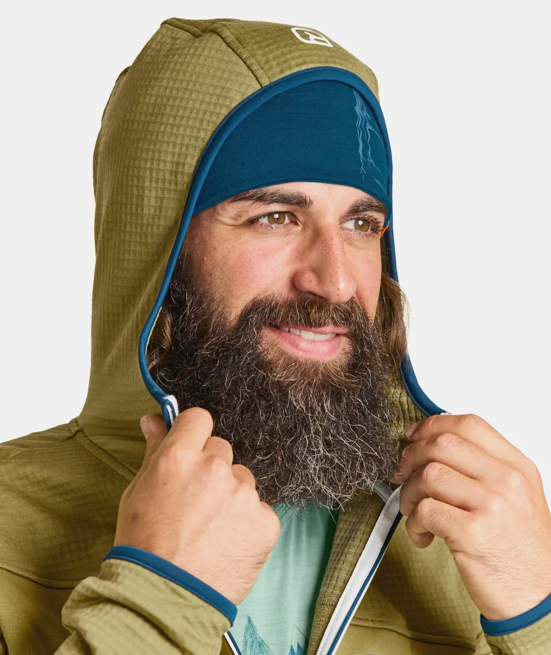 ORTOVOX Hoodies & Fleece-Jacken^FLEECE GRID HOODY M heritageblue