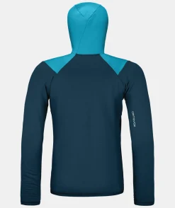 ORTOVOX Hoodies & Fleece-Jacken^FLEECE GRID HOODY M mountainblue