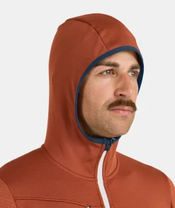 ORTOVOX Hoodies & Fleece-Jacken^FLEECE GRID HOODY M mountainblue