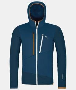 ORTOVOX Hoodies & Fleece-Jacken^FLEECE GRID HOODY M deepocean