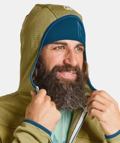 ORTOVOX Hoodies & Fleece-Jacken^FLEECE GRID HOODY M clayorange