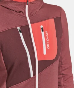 ORTOVOX Hoodies & Fleece-Jacken^FLEECE GRID HOODY W wabisabi