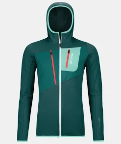 ORTOVOX Hoodies & Fleece-Jacken^FLEECE GRID HOODY W darkpacific