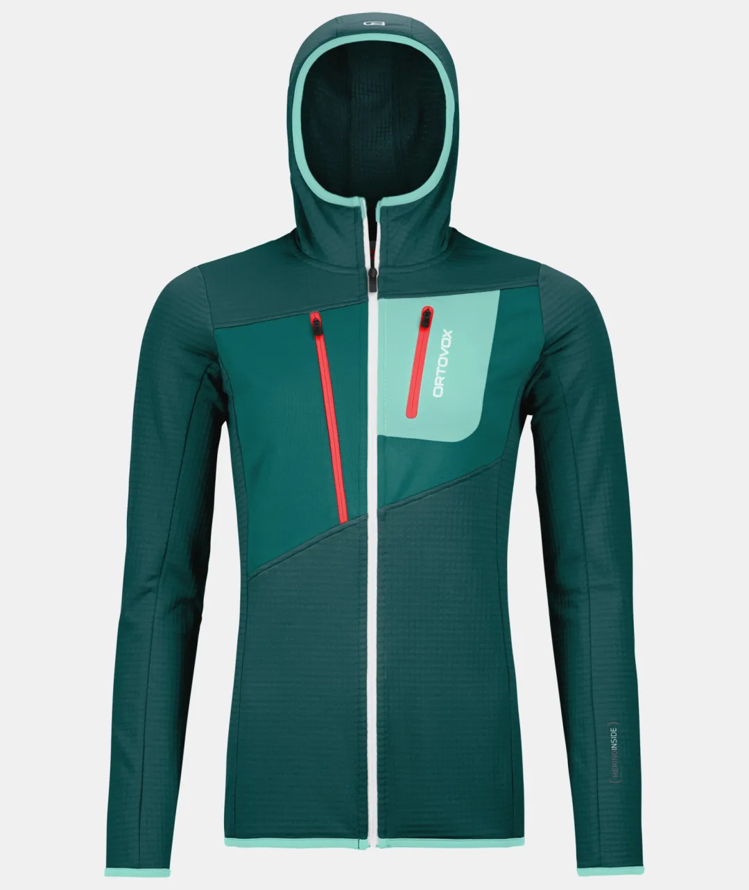 ORTOVOX Hoodies & Fleece-Jacken^FLEECE GRID HOODY W darkpacific