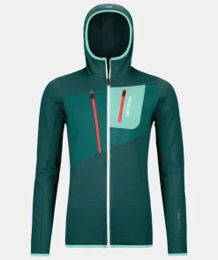 ORTOVOX Hoodies & Fleece-Jacken^FLEECE GRID HOODY W darkpacific