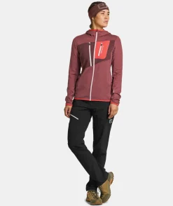ORTOVOX Hoodies & Fleece-Jacken^FLEECE GRID HOODY W darkpacific