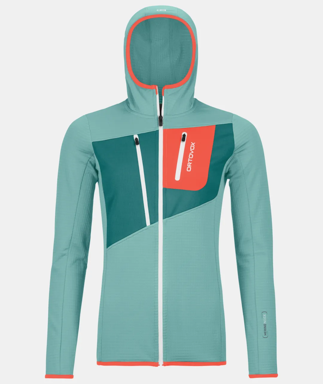 ORTOVOX Hoodies & Fleece-Jacken^FLEECE GRID HOODY W icewaterfall