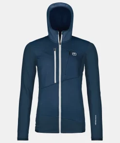 ORTOVOX Hoodies & Fleece-Jacken^FLEECE GRID HOODY W deepocean