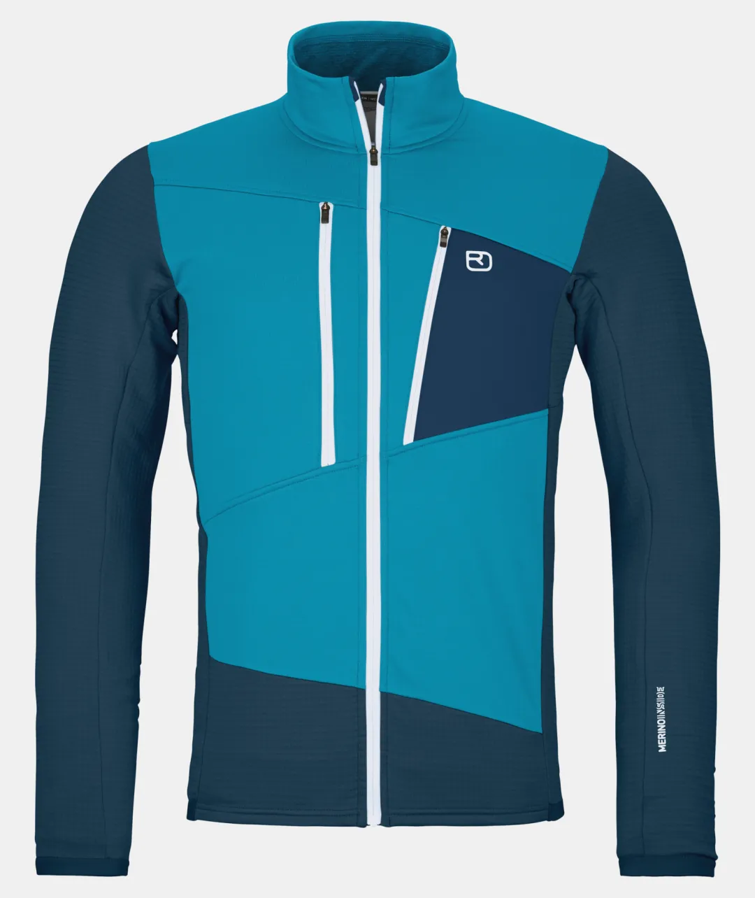 ORTOVOX Hoodies & Fleece-Jacken^FLEECE GRID JACKET M mountainblue
