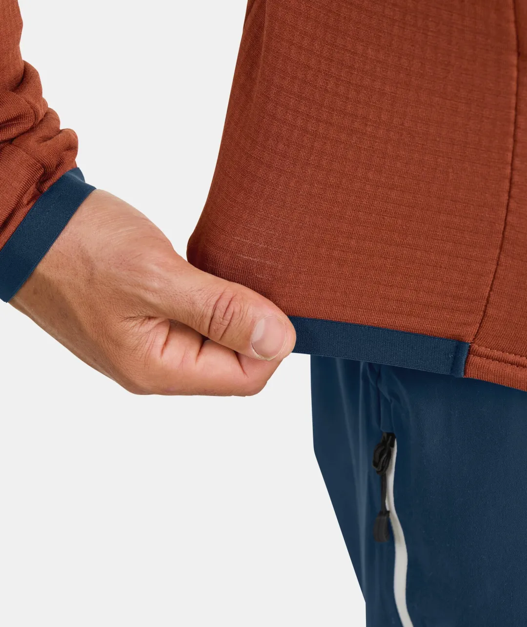 ORTOVOX Hoodies & Fleece-Jacken^FLEECE GRID JACKET M mountainblue
