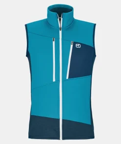ORTOVOX Jacken & Westen^FLEECE GRID VEST M mountainblue