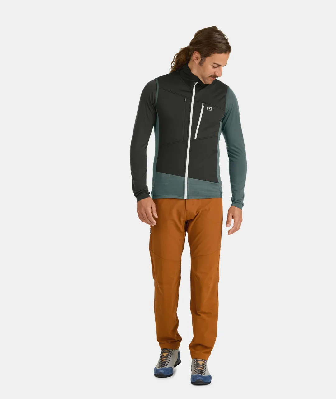 ORTOVOX Jacken & Westen^FLEECE GRID VEST M mountainblue