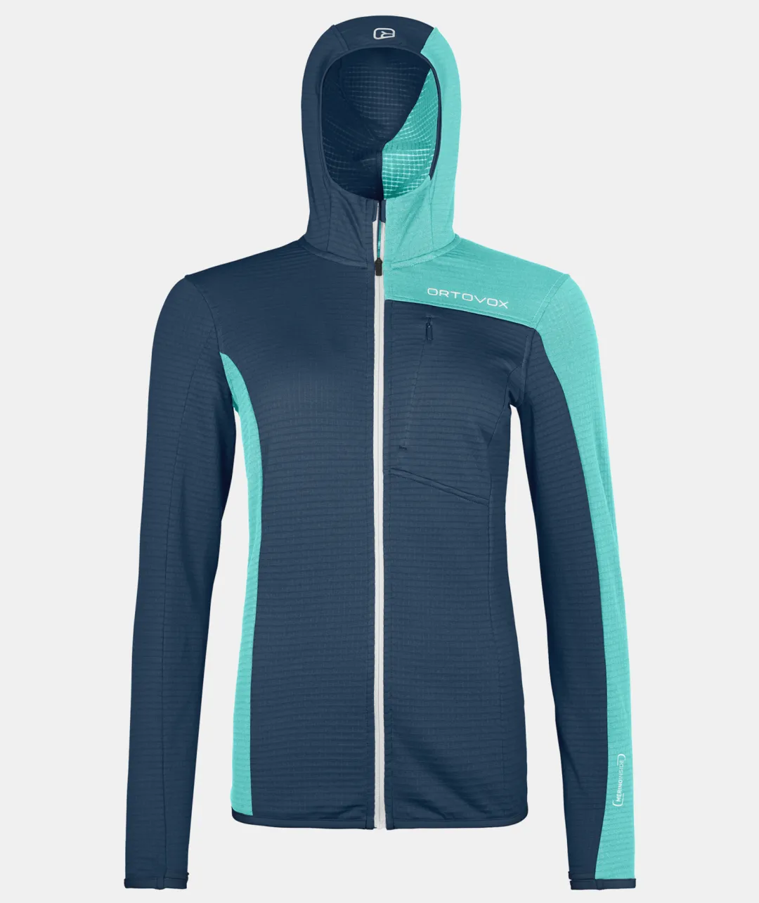 ORTOVOX Hoodies & Fleece-Jacken^FLEECE LIGHT GRID HOODED JKT W deepocean