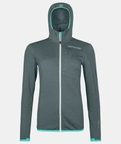 ORTOVOX Hoodies & Fleece-Jacken^FLEECE LIGHT GRID HOODED JKT W darkarcticgrey