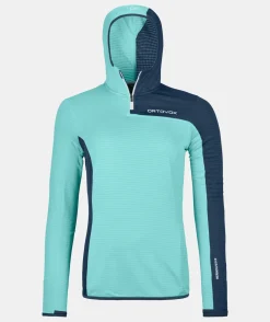 ORTOVOX Hoodies & Fleece-Jacken^FLEECE LIGHT GRID ZN HOODY W icewaterfall
