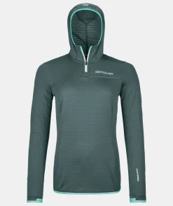 ORTOVOX Hoodies & Fleece-Jacken^FLEECE LIGHT GRID ZN HOODY W darkarcticgrey