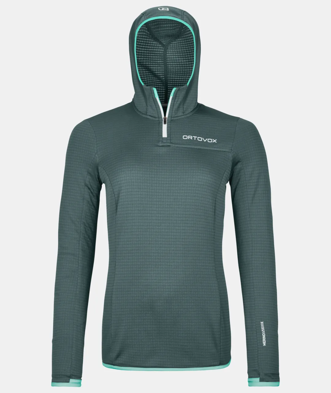 ORTOVOX Hoodies & Fleece-Jacken^FLEECE LIGHT GRID ZN HOODY W darkarcticgrey