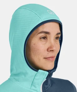ORTOVOX Hoodies & Fleece-Jacken^FLEECE LIGHT GRID ZN HOODY W darkarcticgrey