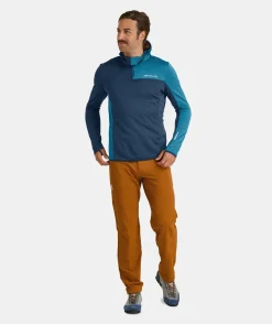 ORTOVOX Hoodies & Fleece-Jacken^FLEECE LIGHT GRID ZN HOODY M slyfox
