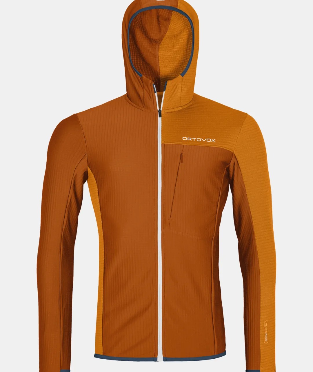 ORTOVOX Hoodies & Fleece-Jacken^FLEECE LIGHT GRID HOODED JKT M bristlebrown
