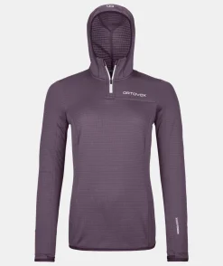 ORTOVOX Hoodies & Fleece-Jacken^FLEECE LIGHT GRID ZN HOODY W wildberry
