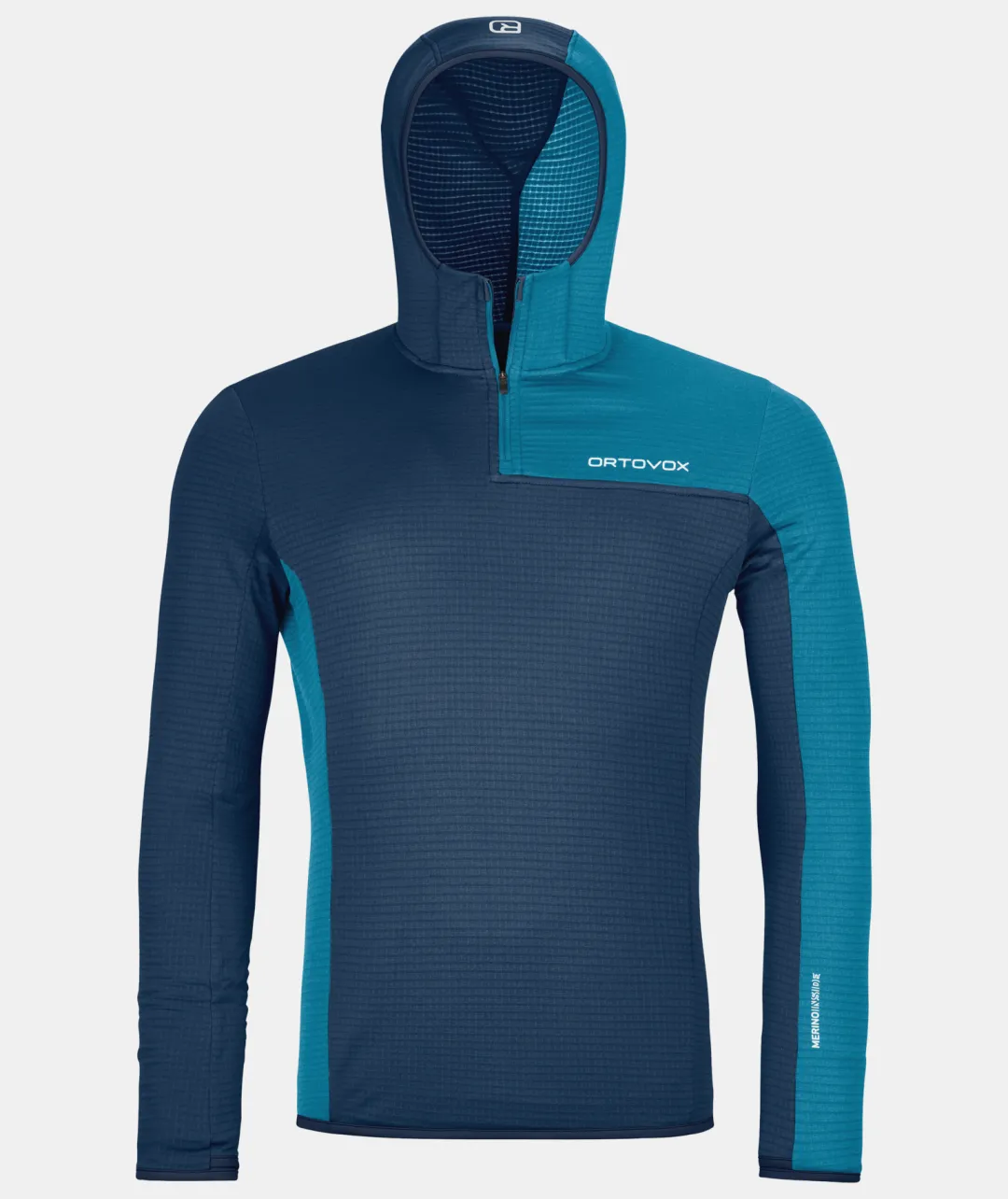 ORTOVOX Hoodies & Fleece-Jacken^FLEECE LIGHT GRID ZN HOODY M deepocean