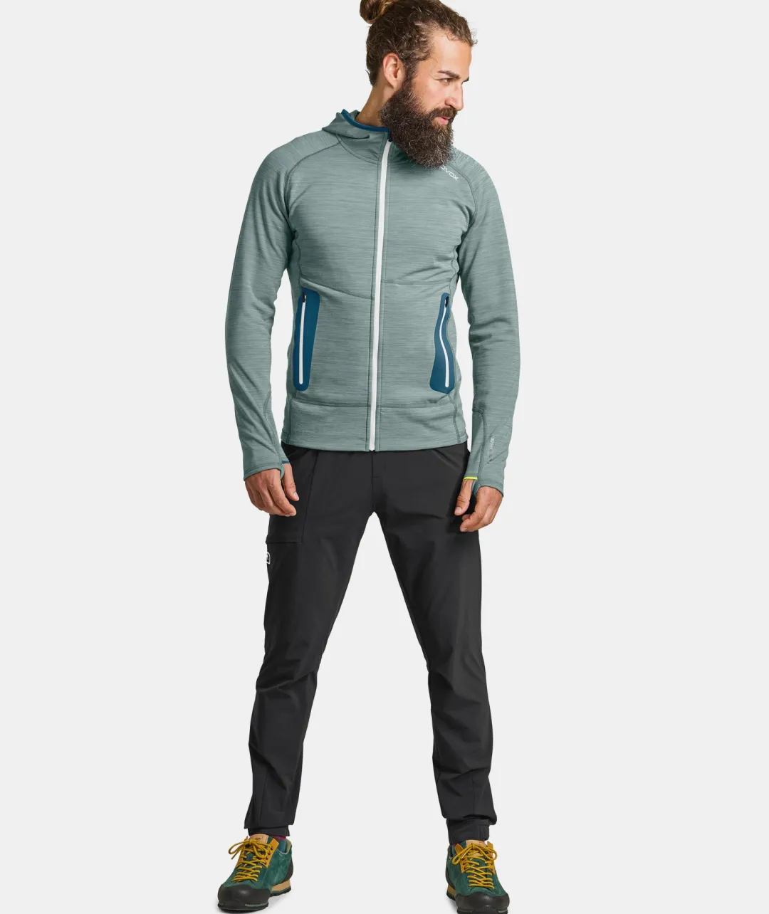 ORTOVOX Hoodies & Fleece-Jacken^FLEECE LIGHT HOODY M petrolblue