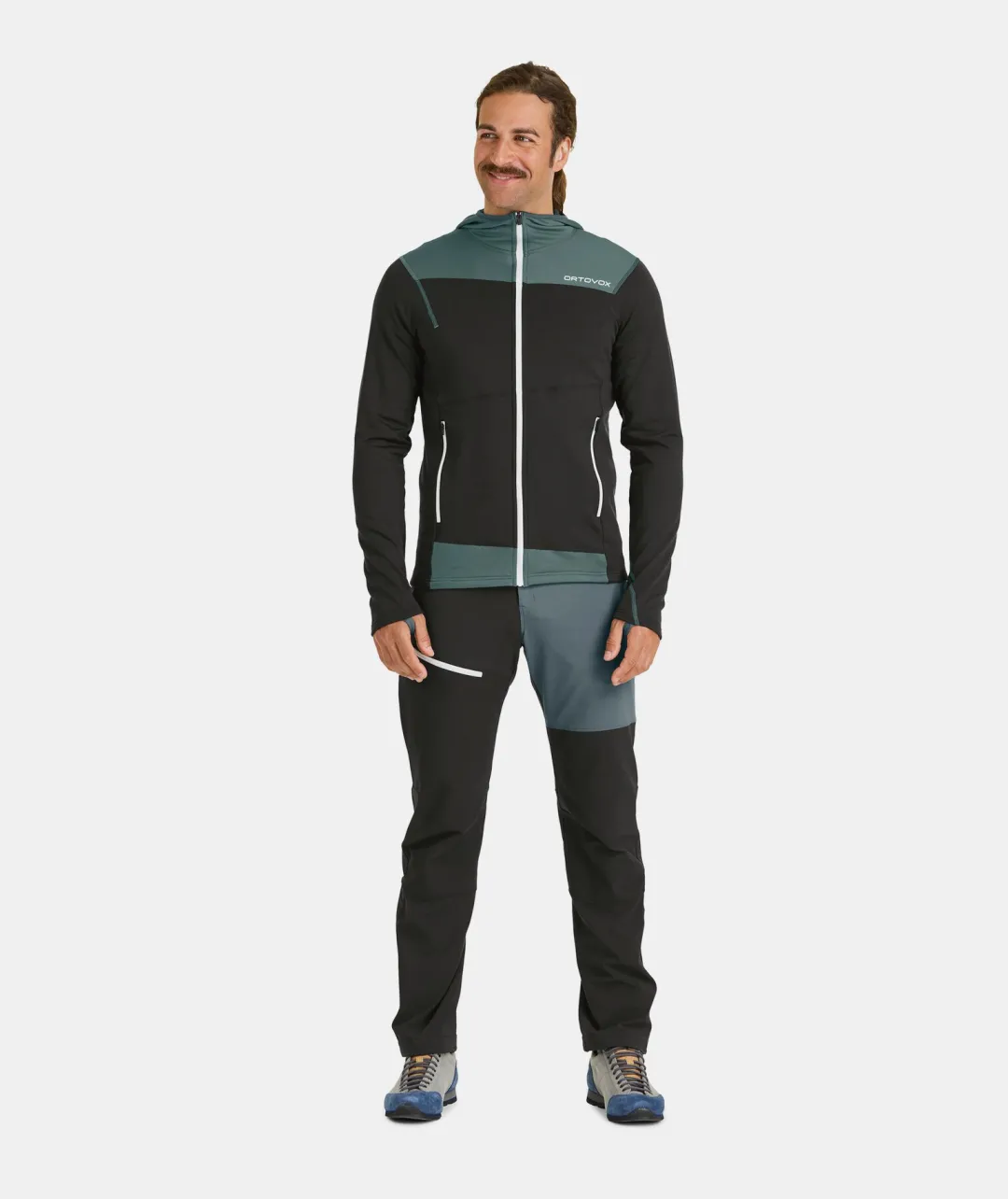 ORTOVOX Hoodies & Fleece-Jacken^FLEECE LIGHT HOODY M blackraven
